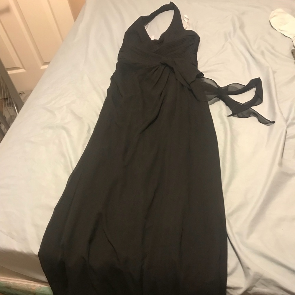 David’s bridal long black dress